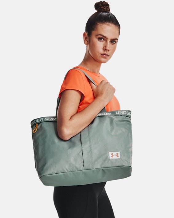 Women's UA Essentials Tote Bag, Gray, pdpMainDesktop image number 4